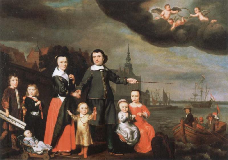 Nicolaes maes captain job jansz cuyter and his family China oil painting art